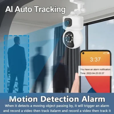 CCTV Camera Connect Cellphone V380 Pro Buy 1 Take 1 CCTV Camera Wifi Connect 360 Dual - Image 2