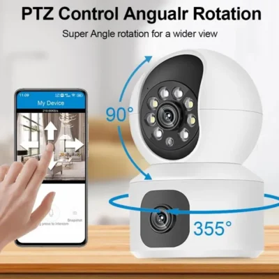 CCTV Camera Connect Cellphone V380 Pro Buy 1 Take 1 CCTV Camera Wifi Connect 360 Dual - Image 3