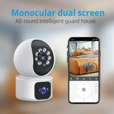CCTV Camera Connect Cellphone V380 Pro Buy 1 Take 1 CCTV Camera Wifi Connect 360 Dual - Image 4