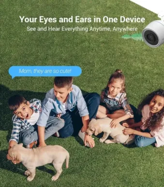 The EZVIZ H3c 4MP 2K+ Audio Monitoring