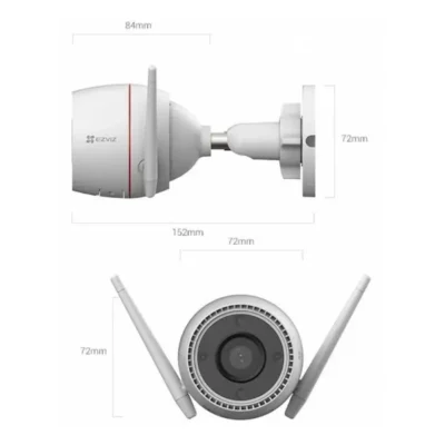 The EZVIZ H3c 4MP 2K+ Product Dimension