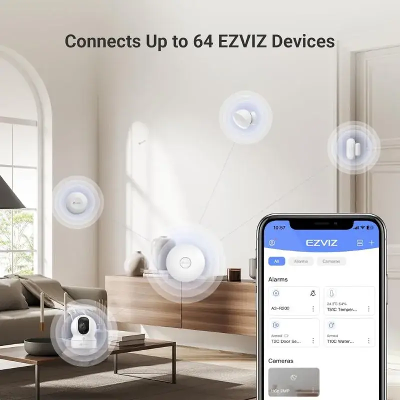 EZVIZ A3 Gateway 64 Devices Linking