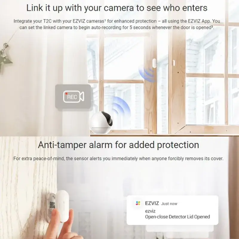 EZVIZ T2C Open/Close Sensor 1 EZVIZ T2C Anti- Tamper Alarm