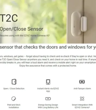 EZVIZ T2C Sensor Features