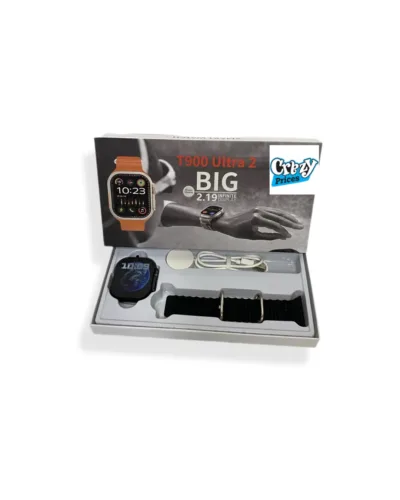 T900 Ultra 2 Series 9 Smart Watch – 2.01" Display, Bluetooth 5.0, Wireless Charging – Black - Image 3