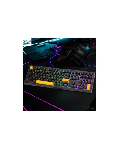 Xtrike Me KB-512 BK 108-Key Wired Mechanical Feel USB-C Keyboard – Black - Image 3