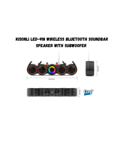 Kisonli LED-918 Wireless Bluetooth Soundbar Speaker with Subwoofer - Image 1