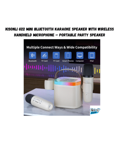 KISONLI G22 Mini Bluetooth Karaoke Speaker with Wireless Handheld Microphone – Portable Party Speaker - Image 1