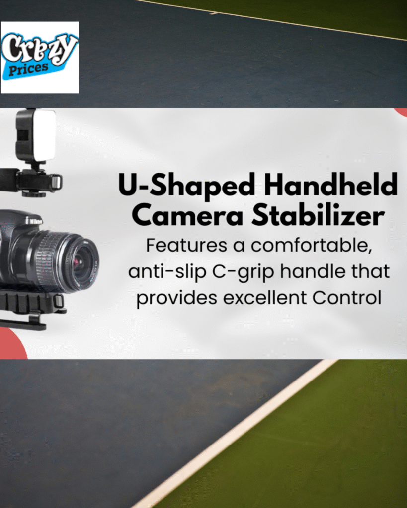 AY-49U U-Shaped Handheld Video Stabilizer Kit for DSLR, GoPro Smartphone 1 HAND-CAMERA-U-SHAPED