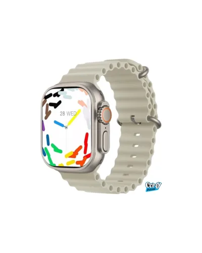 HK10 ULTRA-A Smartwatch 2.02 Inch Large Screen with Wearfit Pro App – Silver – 2 Straps - Image 2