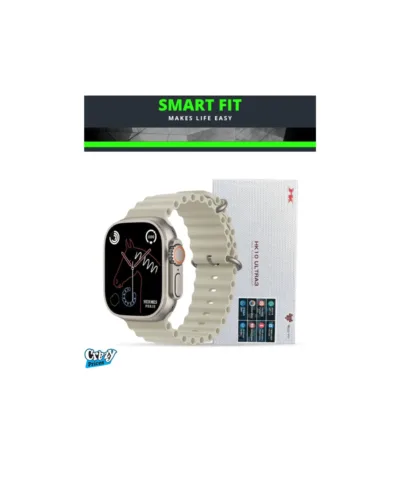 HK10 ULTRA-A Smartwatch 2.02 Inch Large Screen with Wearfit Pro App – Silver – 2 Straps - Image 3
