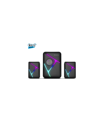 XTRIKE ME SK-610 RGB Subwoofer Stereo Wired Gaming Speakers – Portable USB , AUX Speakers - Image 2