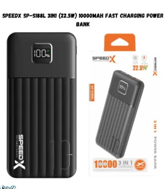 SPEEDX -S188-- FAST CHARGING- POWER- BANK
