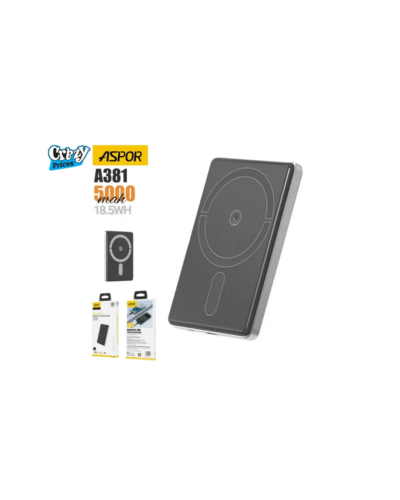 ASPOR A381 Magnetic Portable Mini 5000mAh Wireless Power Bank - Image 1