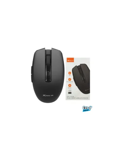XTRIKE ME GW-224 Wireless Mouse 2.4G + Bluetooth 5.2, 800-1600 DPI, 6 Buttons – Black - Image 1