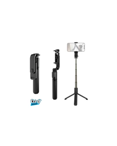 A6000 Gimbal Extendable AI Face Tracking Quadripod with Wireless Remote & Fill Light – For iOS  Android - Image 4
