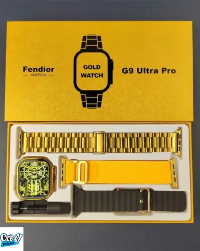 NEW G9 Ultra Pro Gold Color Edition Series 9 Smart Watch with QdFit Pro App – Wireless Charging, Waterproof, Long Battery Life - Image 3