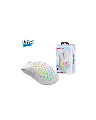 Xtrike Me GM209W RGB Honeycomb Gaming Mouse – 8000 DPI, Ultra-Lightweight, Ambidextrous Design - Image 1