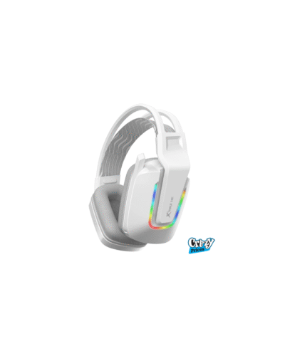 GH712 RGB Gaming Headset with Noise Reduction Microphone (White/Black) - Image 2