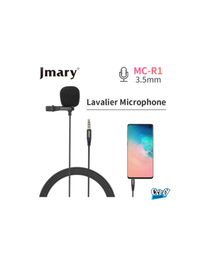Jmary MC-R1 3.5mm Professional Lavalier Condenser Microphone for Mobile, PC , Tablet - Image 1