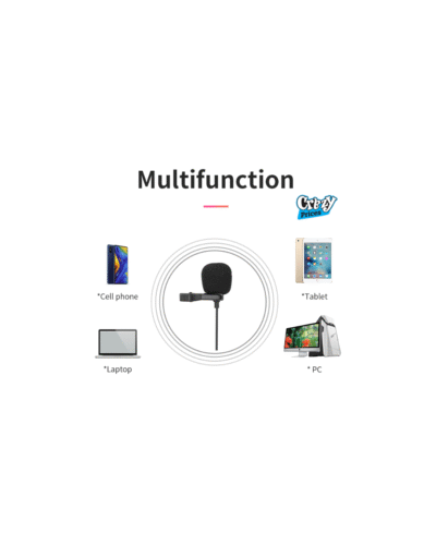 Jmary MC-R1 3.5mm Professional Lavalier Condenser Microphone for Mobile, PC , Tablet - Image 3