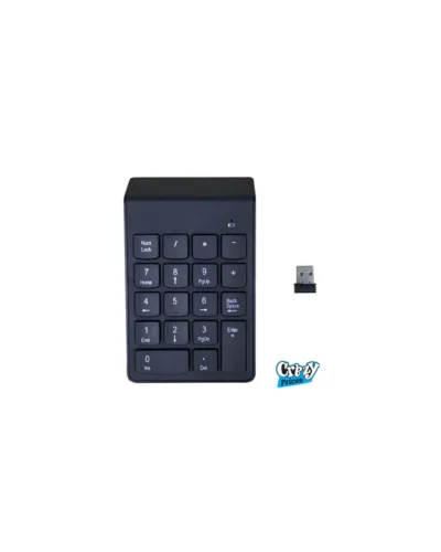 K1 Wireless 2.4GHz Numpad Black – Portable Numeric Keypad for Laptop  PC - Image 2