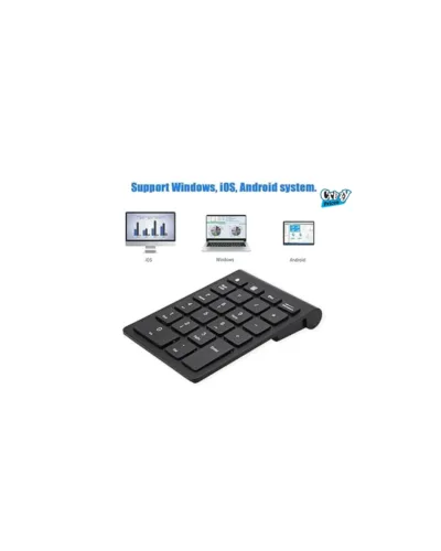 K1 Wireless 2.4GHz Numpad Black – Portable Numeric Keypad for Laptop  PC - Image 3