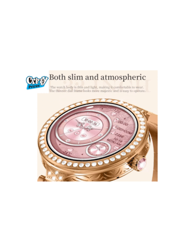 HW16 Mini Luxury Women Rose Gold Smart Watch – 1.35" Bluetooth Call, WearFit Pro App, Health , Fitness Tracker - Image 2