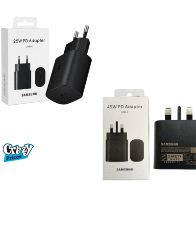 Samsung Original 45W ,25W Super Fast Charger with Type-C Cable – For Galaxy S, Note, Z Fold, A Series - Image 1