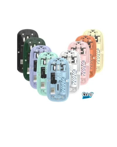 NEW TRANSPARENT M-10A Wireless + Bluetooth Dual Mode Rechargeable Mouse - Image 5