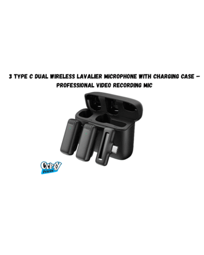 J13 Type C Dual Wireless Lavalier Microphone with Charging Case – Professional Video Recording Mic - Image 1