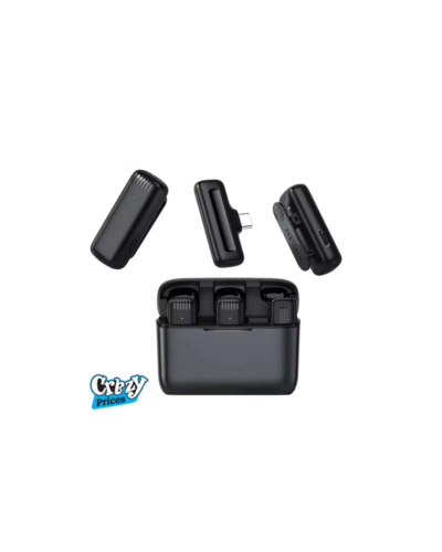 J13 Type C Dual Wireless Lavalier Microphone with Charging Case – Professional Video Recording Mic - Image 2
