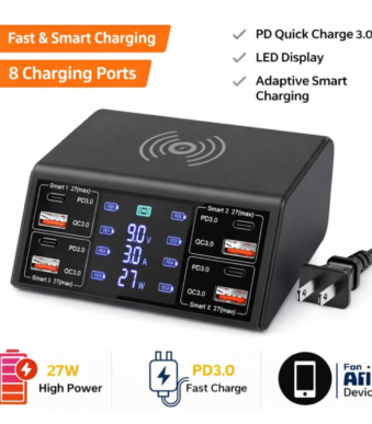 100 port charging station