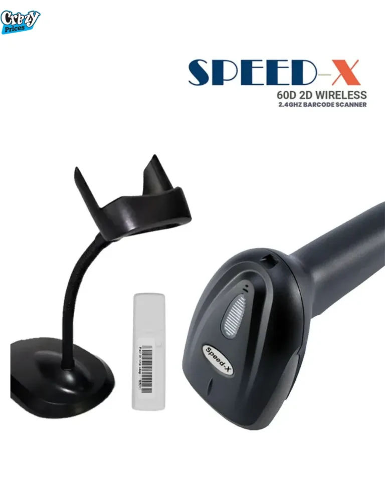 SPEED-X- 60D- 2D -Wirless- 2.4Gh-z barcode- scanner- With Stand-