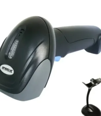 SPEED-X 60D 2D -Wireless- Barcode -Scanner- 2.4GHz with- Stand – High-Speed 2D CMOS- USB- Scanner- (1500mAh Battery)