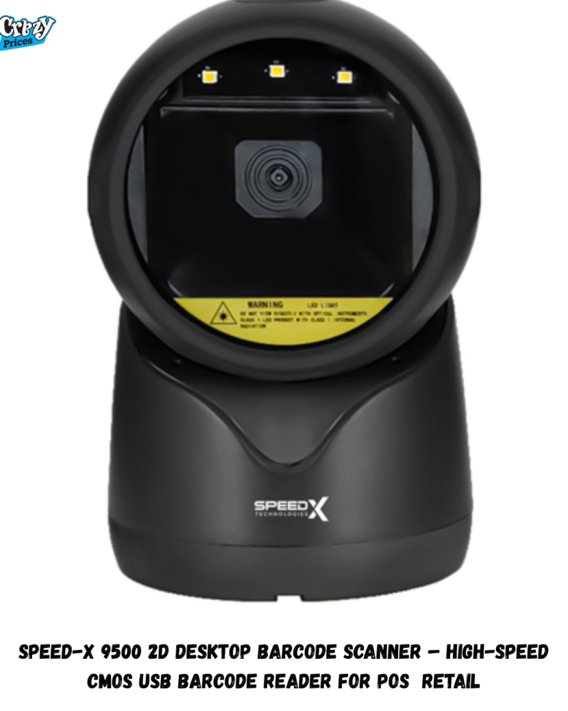 Speed-X 9500- 2D -Desktop- Barcode -Scanner – High-Speed CMOS --USB Barcode -Reader- for- POS & Retail-