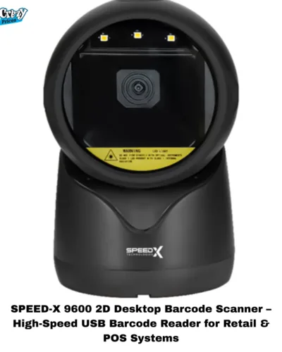 SPEED-X 9600- 2D- DESKTOP- BARCODE- SCANNER-