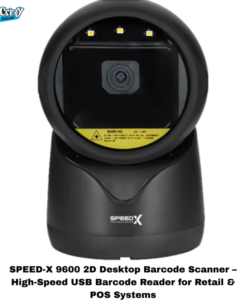 SPEED-X 9600- 2D- DESKTOP- BARCODE- SCANNER-