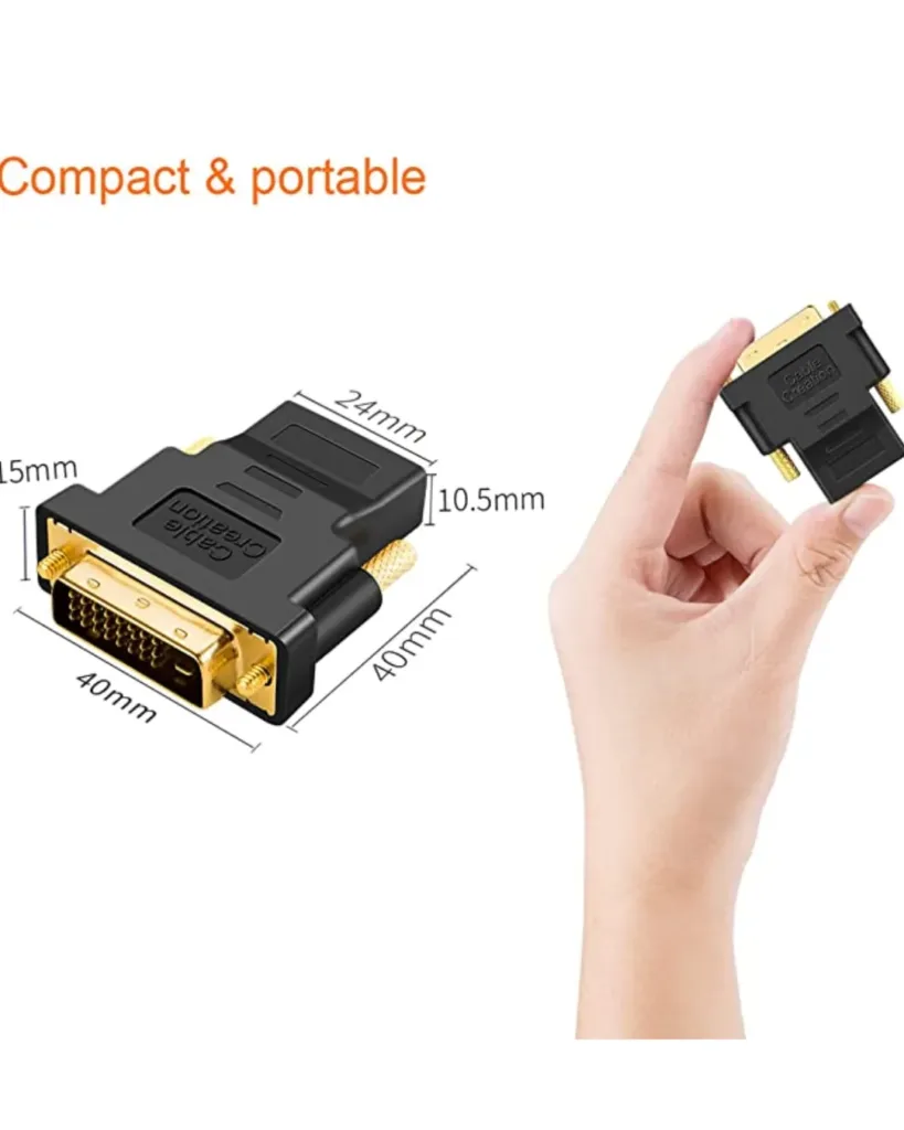 Hdmi- female -to dvi- male- 24+1- connecter