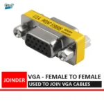 VGA- female - to- female joinder- 15- pin