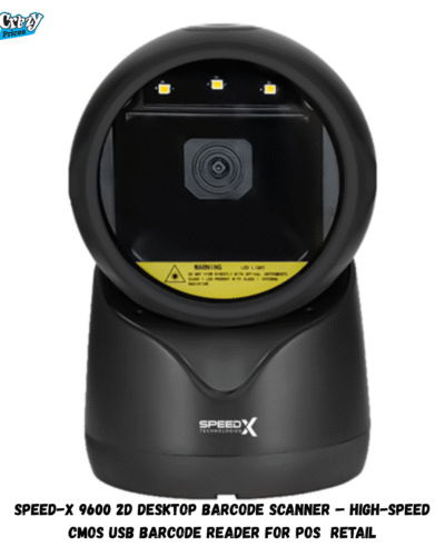 SPEED-X 9600 2D Desktop Barcode Scanner – High-Speed USB Barcode Reader for Retail  POS Systems - Image 1