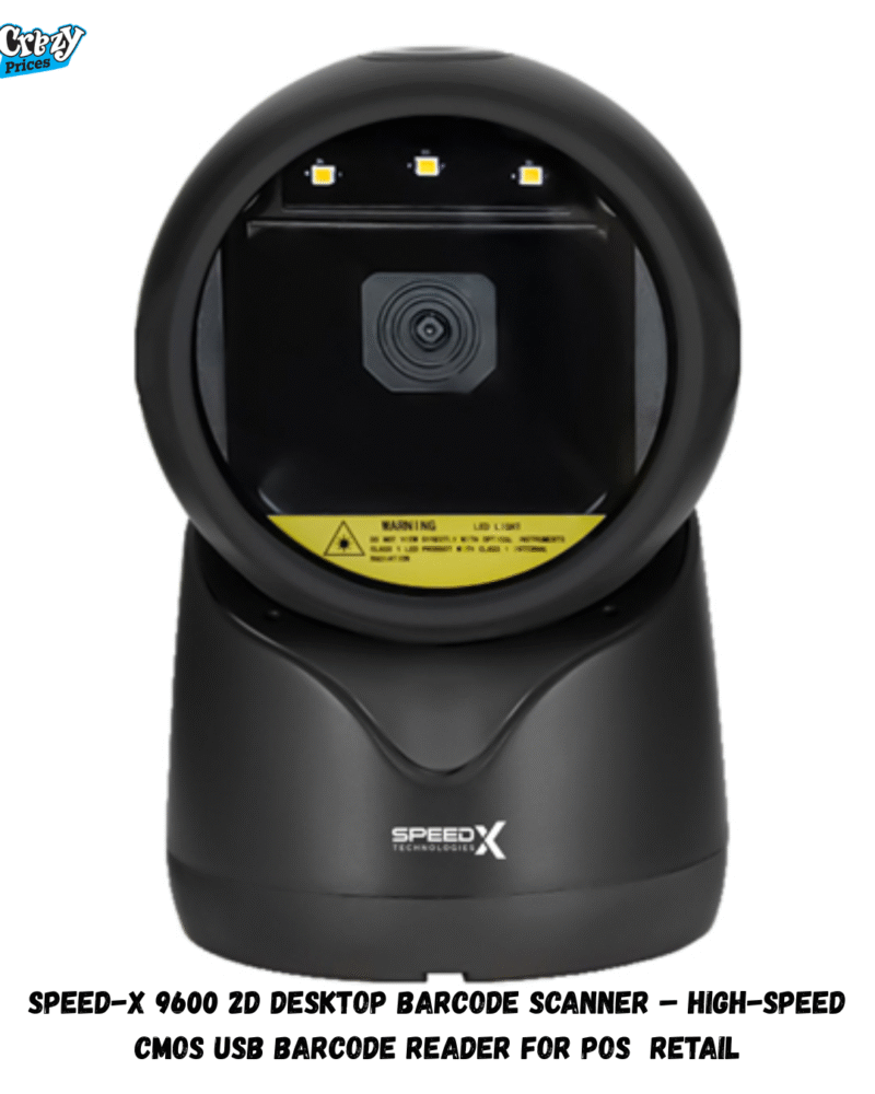 SPEED-X 9600 2D Desktop Barcode Scanner – High-Speed USB Barcode Reader for Retail  POS Systems
