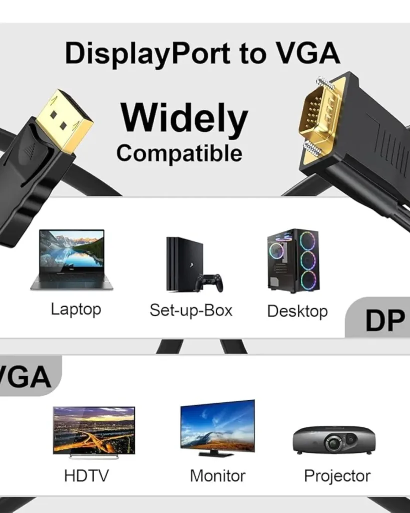 D -Port -to -VGA- Cable -1.8-M