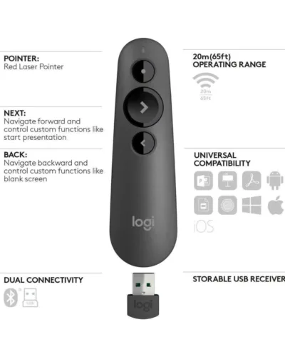 Logitech -R500- Laser -Presentation -