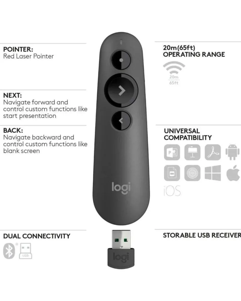 Logitech -R500- Laser -Presentation -