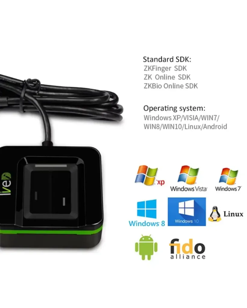 machine attendance <p data-start="903" data-end="1249">Experience secure, ultra-fast, and precise biometric authentication with the <strong data-start="980" data-end="1031">ZKT LIVE20R High-Performance Fingerprint Reader</strong>. Featuring a 500 DPI optical sensor, encrypted image capture, and universal compatibility with Android, iOS, Windows, and Linux — it’s the ultimate solution for businesses, offices, and security systems in Pakistan.</p> <p data-start="1251" data-end="1328">💻 <strong data-start="1254" data-end="1328">Compact, Reliable & Developer-Friendly – Built for Speed and Accuracy!</strong></p>