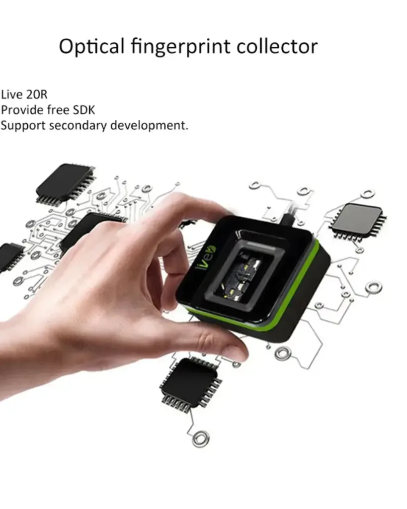 ZKT LIVE20R- High-Performance- Fingerprint- Reader β 500 -DPI -Optical- Sensor, USB -Interface | Supports Android, iOS, Windows, Linux