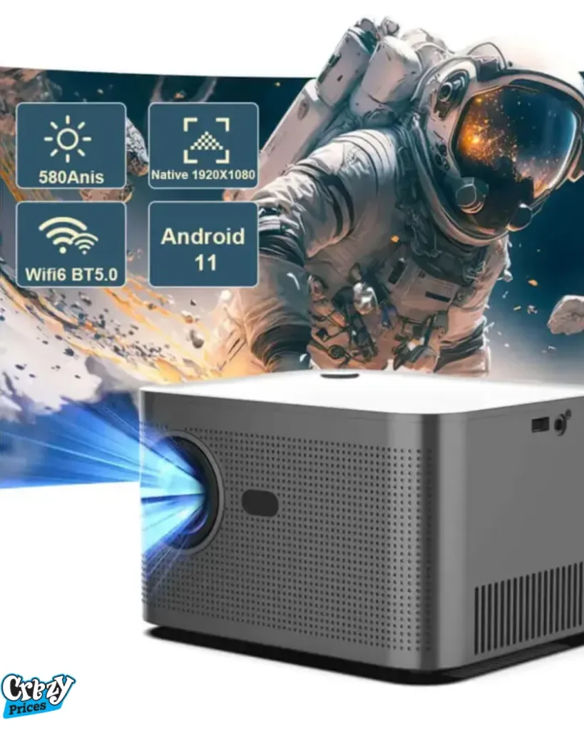 HY350 -Android -11 Smart -Projector =1080=P 4K Support =