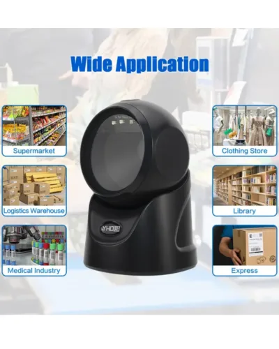 SPEEDX- SP-9260 2D CMOS- Wired -Desktop Barcode Scanner – High-Speed USB- Reader- for- Retail & POS- Systems