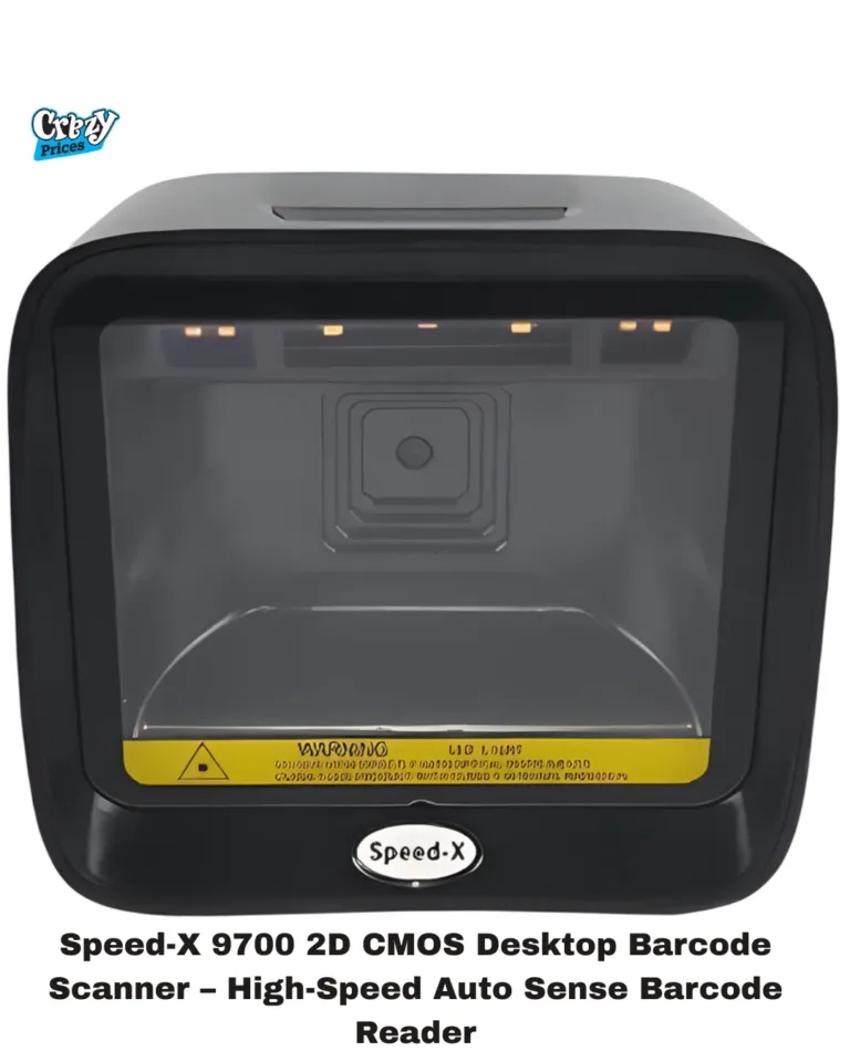 Speed-X- 9700- 2D- CMOS- Desktop -Barcode Scanner – High-Speed Auto Sense Barcode Reader